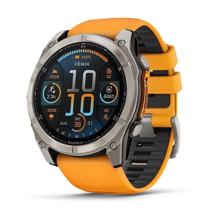 Shop for Garmin Fenix 8 51mm AMOLED Sapphire Titanium Smartwatch ...