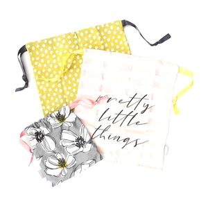 Caroline Gardner Grey Floral Travel Bags (Set of 3)