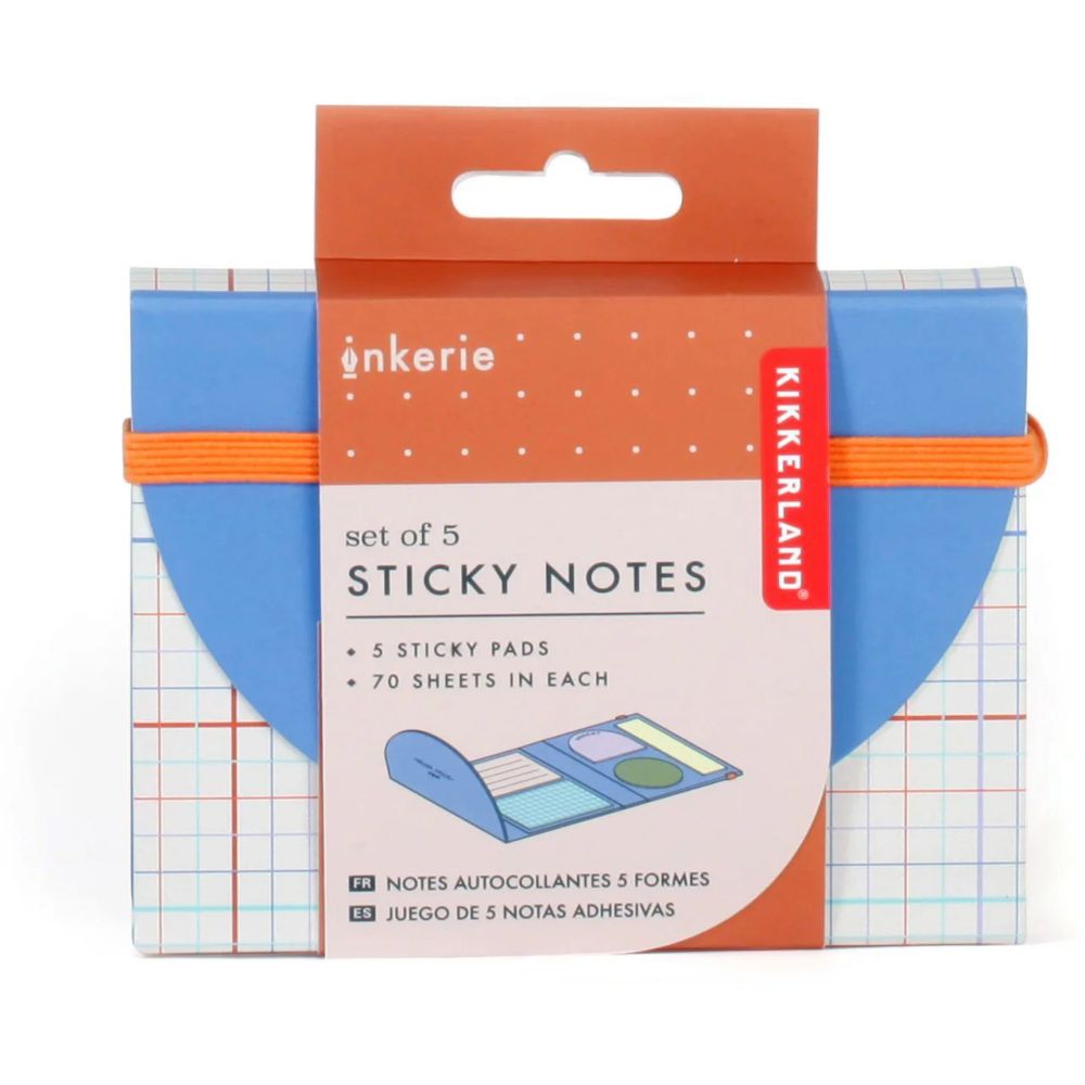 Shop for Kikkerland Inkerie Pocket Sticky Notes (Set of 5) | Virgin ...