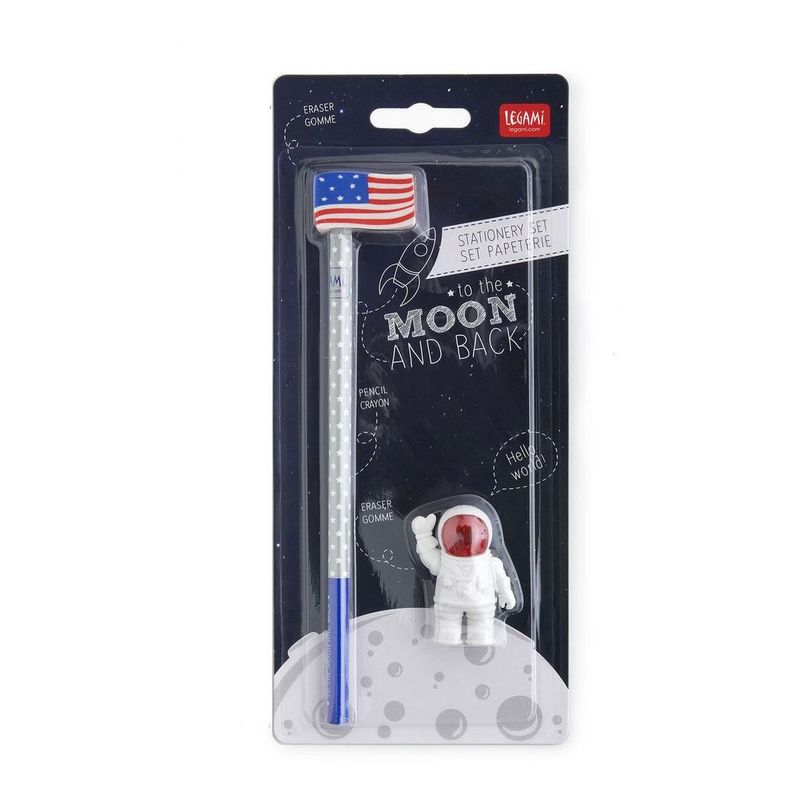 Legami To The Moon And Back - Pencil & Eraser Set