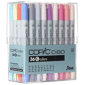 Copic Ciao Refillable Markers - Color Set C (36 Markers)