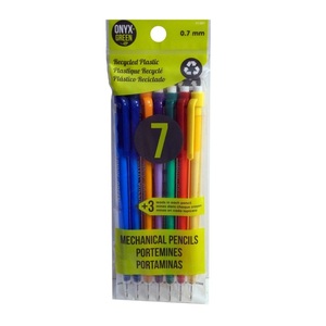 Onyx + Green Mechanical Pencils with 3 Leads Recycled Pet (7 Pack)