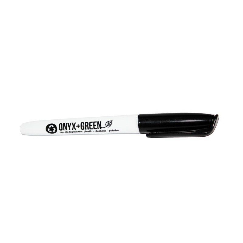 Onyx + Green Permanent Markers Black Ink Recycled PET (2 Pack)