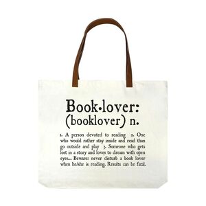 حقيبة - حقيبة تســوق - تحمل عبارة محبي الكتب من ليجامي