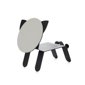 مرآة طاولة على هيئة قطة باللون الأســـود من بالفي