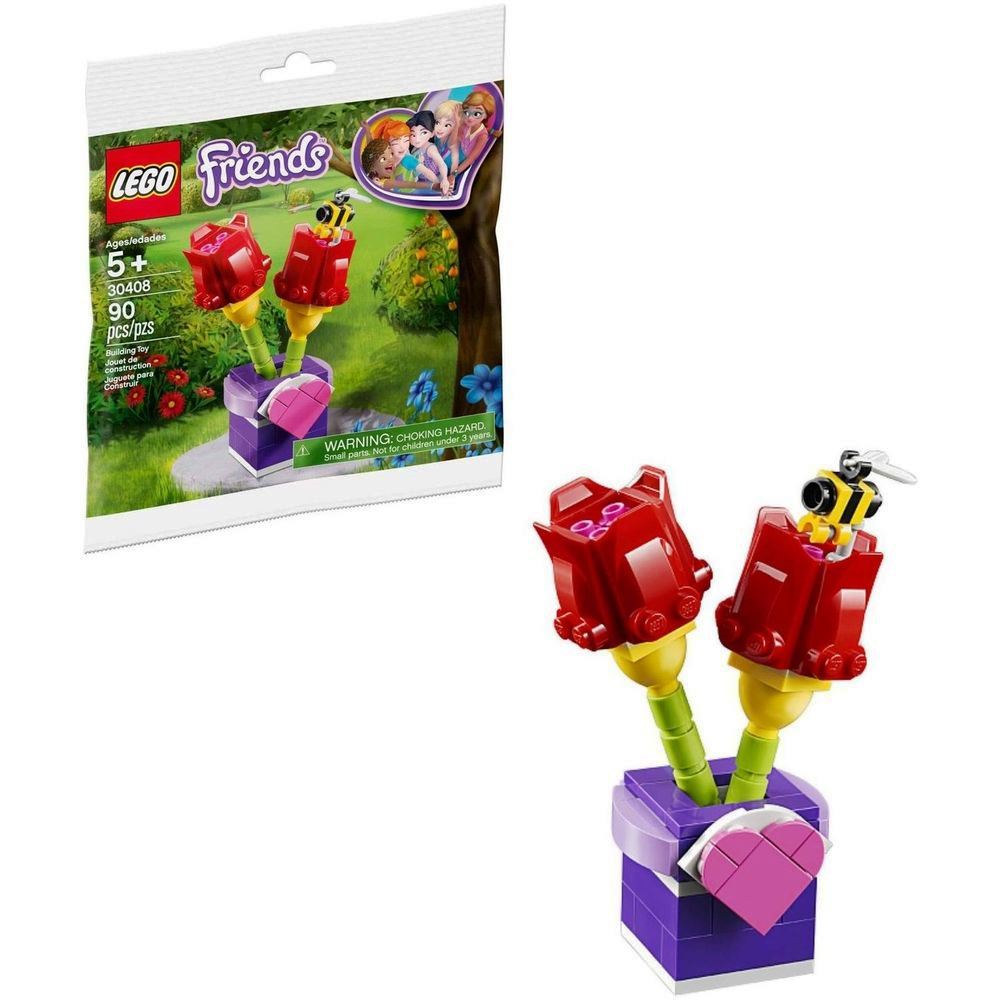 لعبة مجموعة بناء وتركيب مكعبات على شكل نبات الزنبق فريندز من ليغو 30408