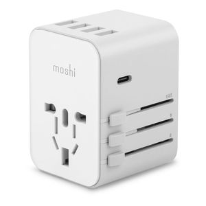 Moshi World Travel Adapter with USB-C Port White