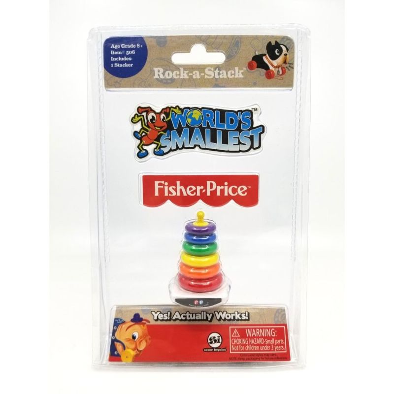 Worlds Smallest Fisher Price Classic Rock -A-Stack