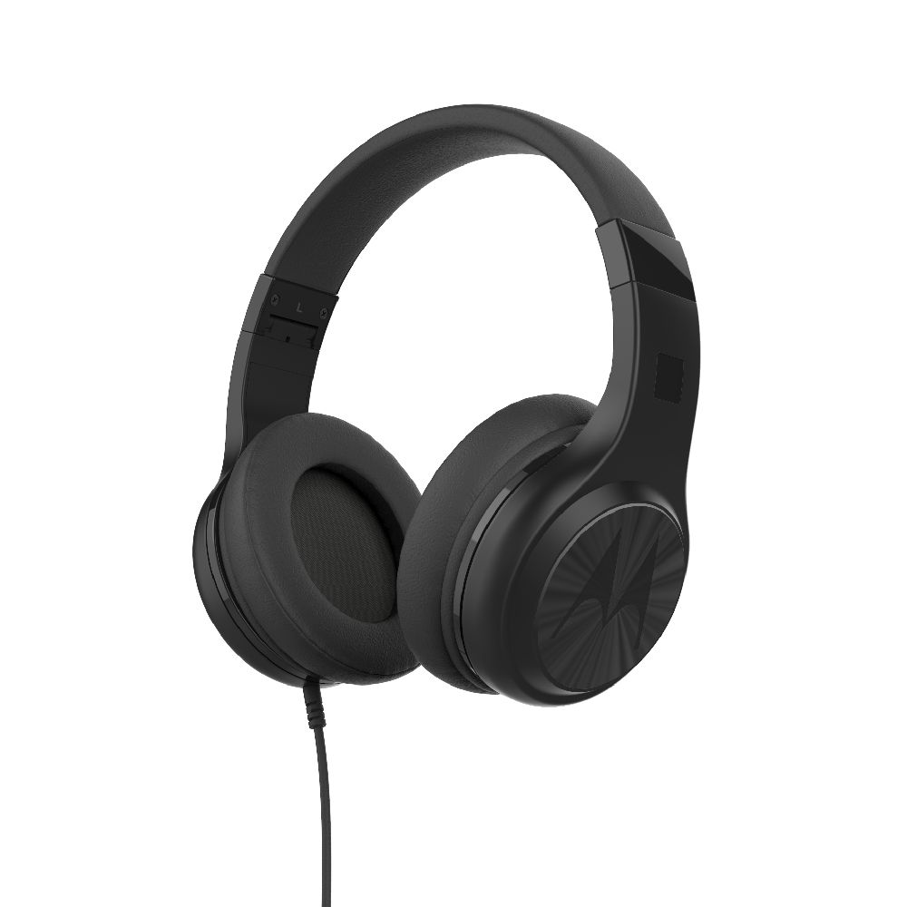 Motorola Pulse 120 Black Corded Over-Ear Headphones