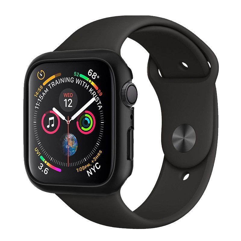HYPHEN Tempered Glass Protector Black for Apple Watch 44mm