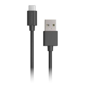Powerology Pvc USB A to Type C 3A Cable 1.2M Black