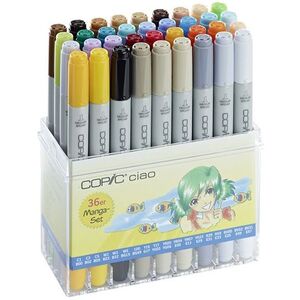 Copic Ciao Refillable Markers - Manga Starter (Set of 36)