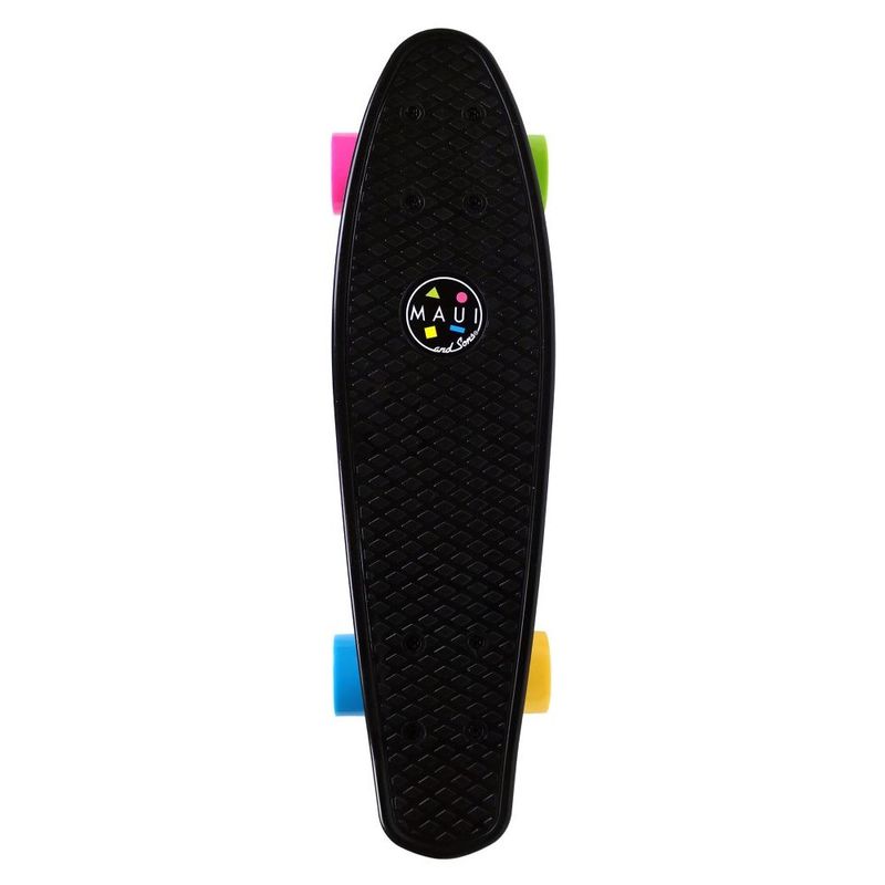 Maui & Sons Cookie Skateboard Black 22-Inch