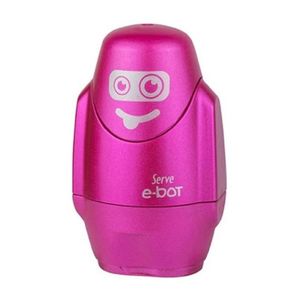Serve E-Bot Eraser & Sharpener Combo Metallic Pink