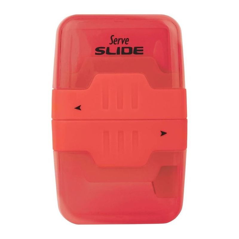 Serve Slide Eraser & Sharpener Combo Red