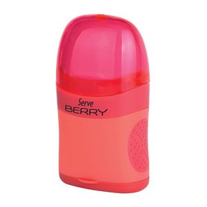 Serve Berry Eraser & Sharpener Combo Red