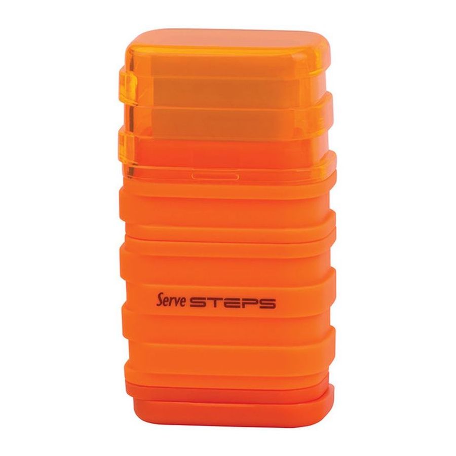 Serve Steps Eraser & Sharpener Combo Orange
