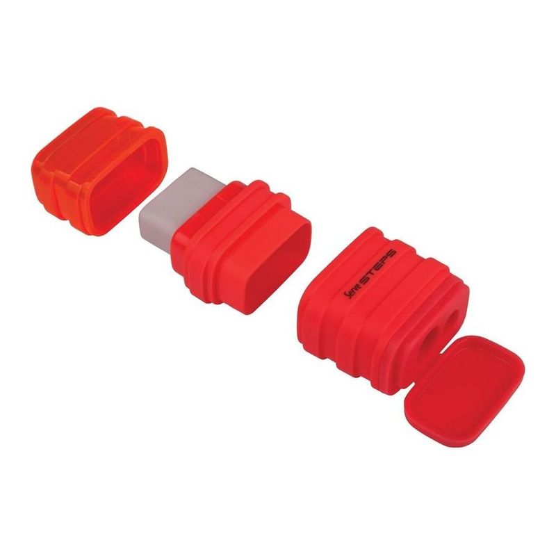 Serve Steps Eraser & Sharpener Combo Red