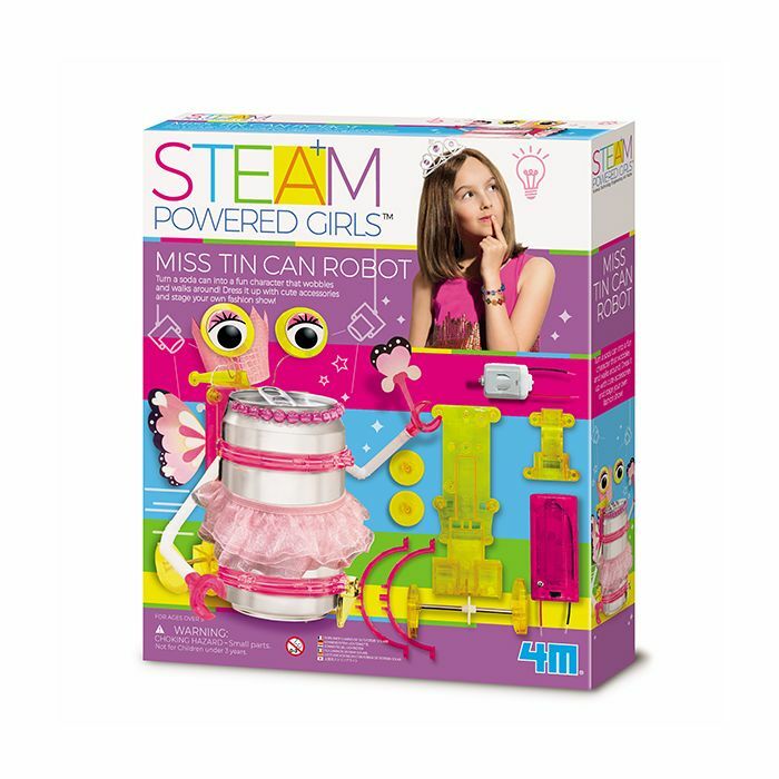 4M Steam Powered Girls Miss Tin Can Robot Kit