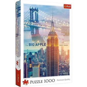 لعبة أحجية تركيب الصور المقطعة بتصميم مدينة نيويورك أثناء الغروب مكونة من (1000 قطعة) من تريفل