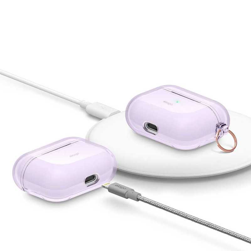 Elago Clear Hang Case Lavender for AirPods Pro