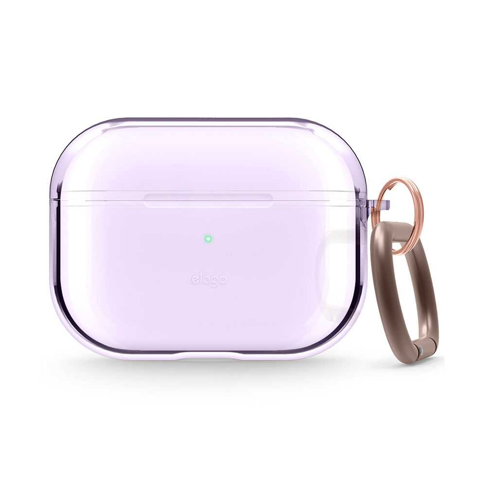 Elago Clear Hang Case Lavender for AirPods Pro