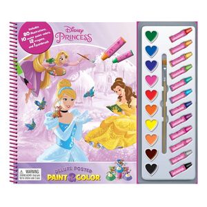 Disney Princess Deluxe Poster Paint and Crayon | Phidal