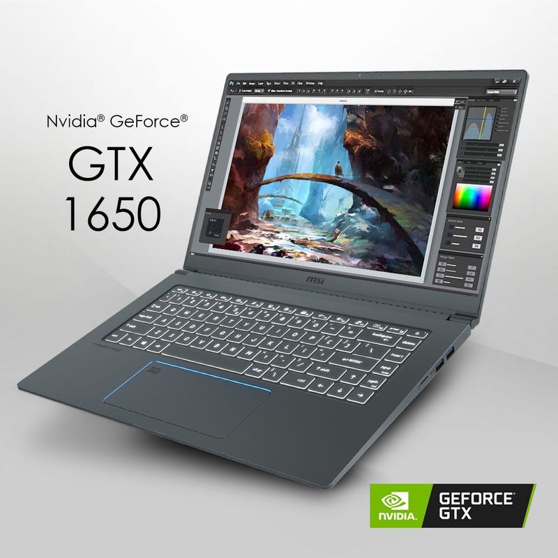 MSI PresTige 15 A10SC Gaming Laptop i7-10710U/16GB/1TB SSD/NVIDIA GeForce GTX 1650 Max-Q 4GB/15.6-inch FHD Display/60Hz/Windows 10 Home Advanced/Grey Silver