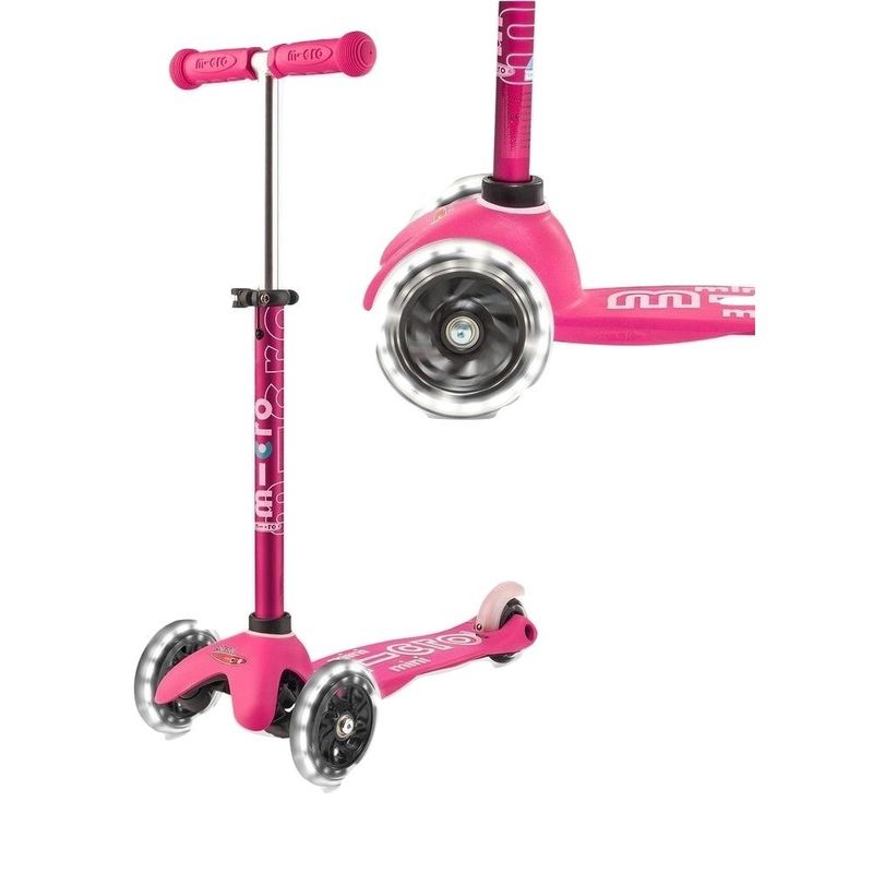 Micro Mini LED Deluxe Scooter Pink