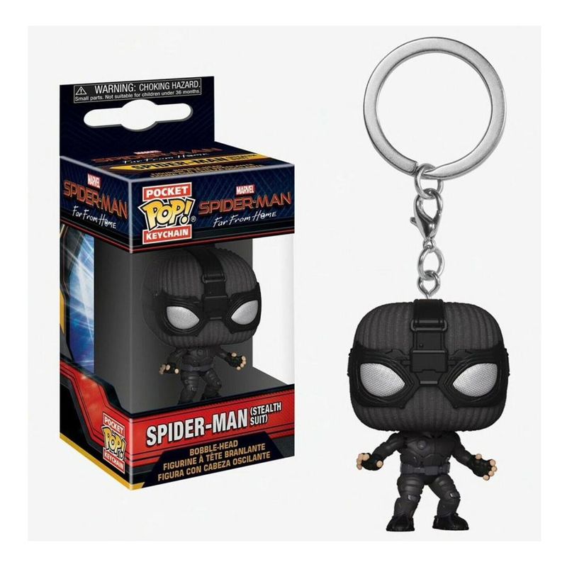 Funko Pop Spider-Man Far From Home Spider-Man Stealth Suit Keychain