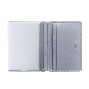 Ine Wallet & Charger Recycled Leather Gray