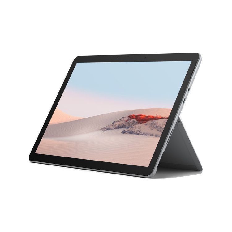 الكمبيوتر اللوحي Microsoft Surface Go 2 intel الذهبي البلاتيني 4425Y/ ذاكرة وصول عشوائي 64 جيجابايت/ 4 جيجابايت/ خفيف الوزن للأعمال - غطاء أسود + ضمان مايكروسوفت