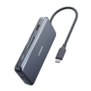 Anker Premium 7-In-1 1H 1C 2A 2M 1E Gray USB-C Hub