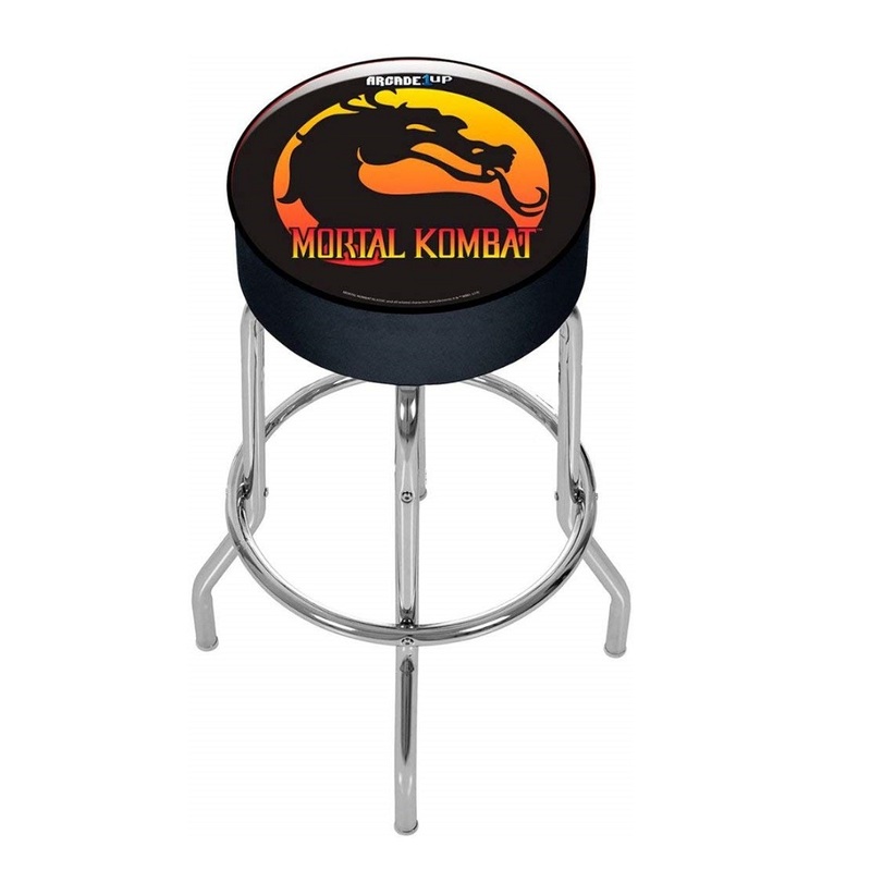جهاز Arcade 1Up Mortal Kombat مع خيمة/ كرسي مستدير/ رافعة