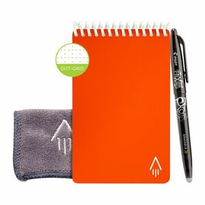 Rocketbook Mini Dot Grid Reusable Smart Notebook - Beacon Orange (3.5 x 5.5 in)