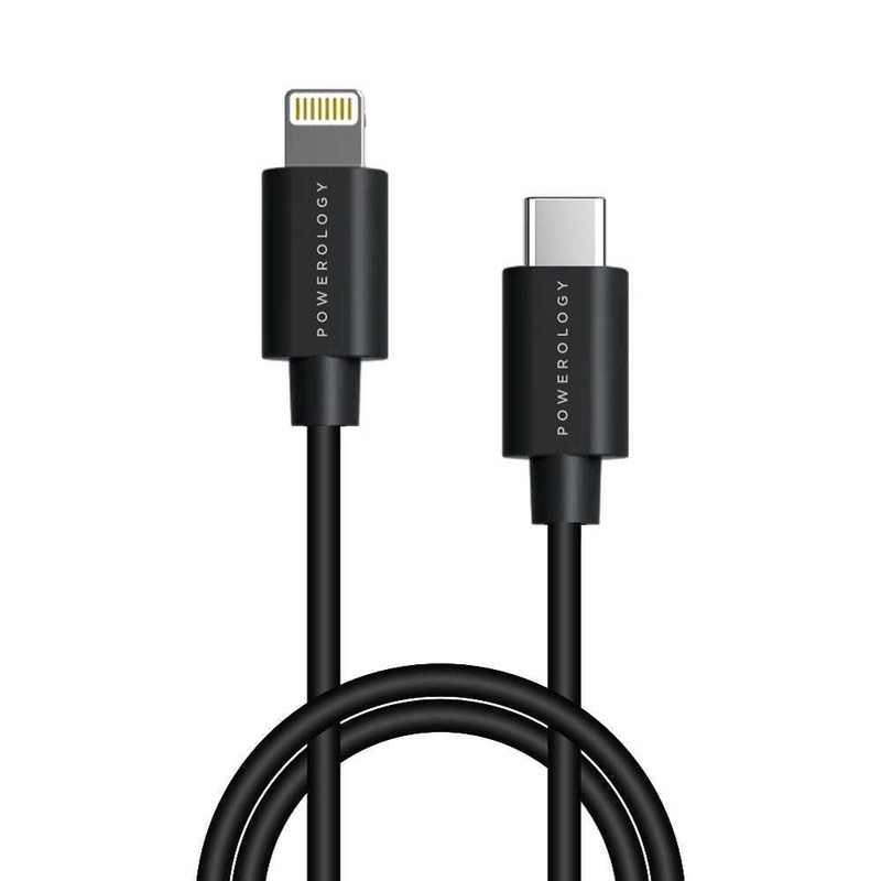 Powerology USB-C to Lightning Cable 3m Black