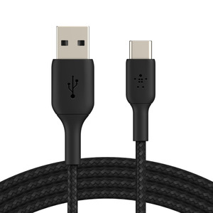 Belkin BOOST CHARGE Braided USB-C to USB-A Cable 2m Black