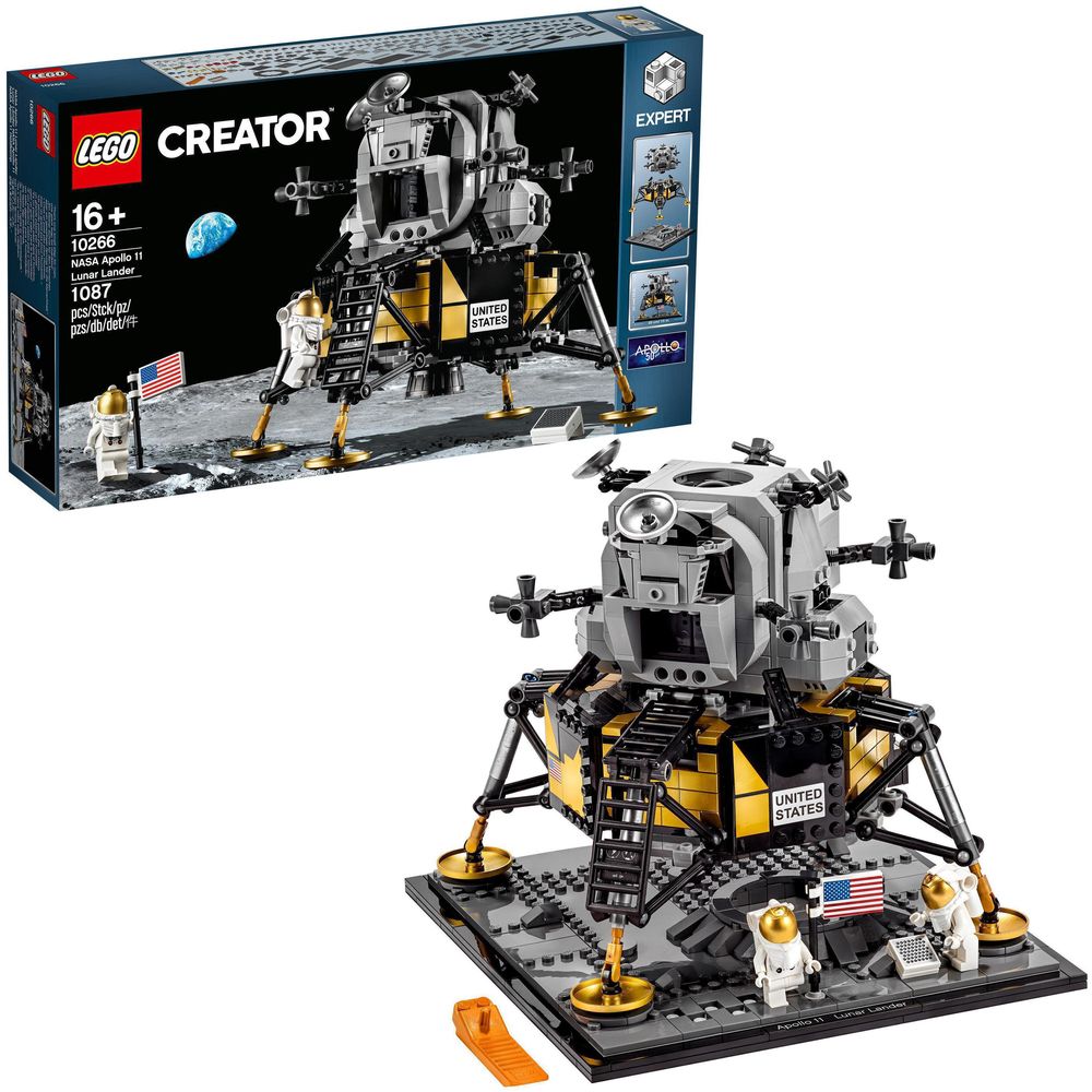 LEGO ICONS NASA Apollo 11 Lunar Lander Building Kit 10266 (1087 Pieces)