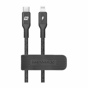 Momax Elite Link Triple Braided 3M Black Type-C To Lightning Cable