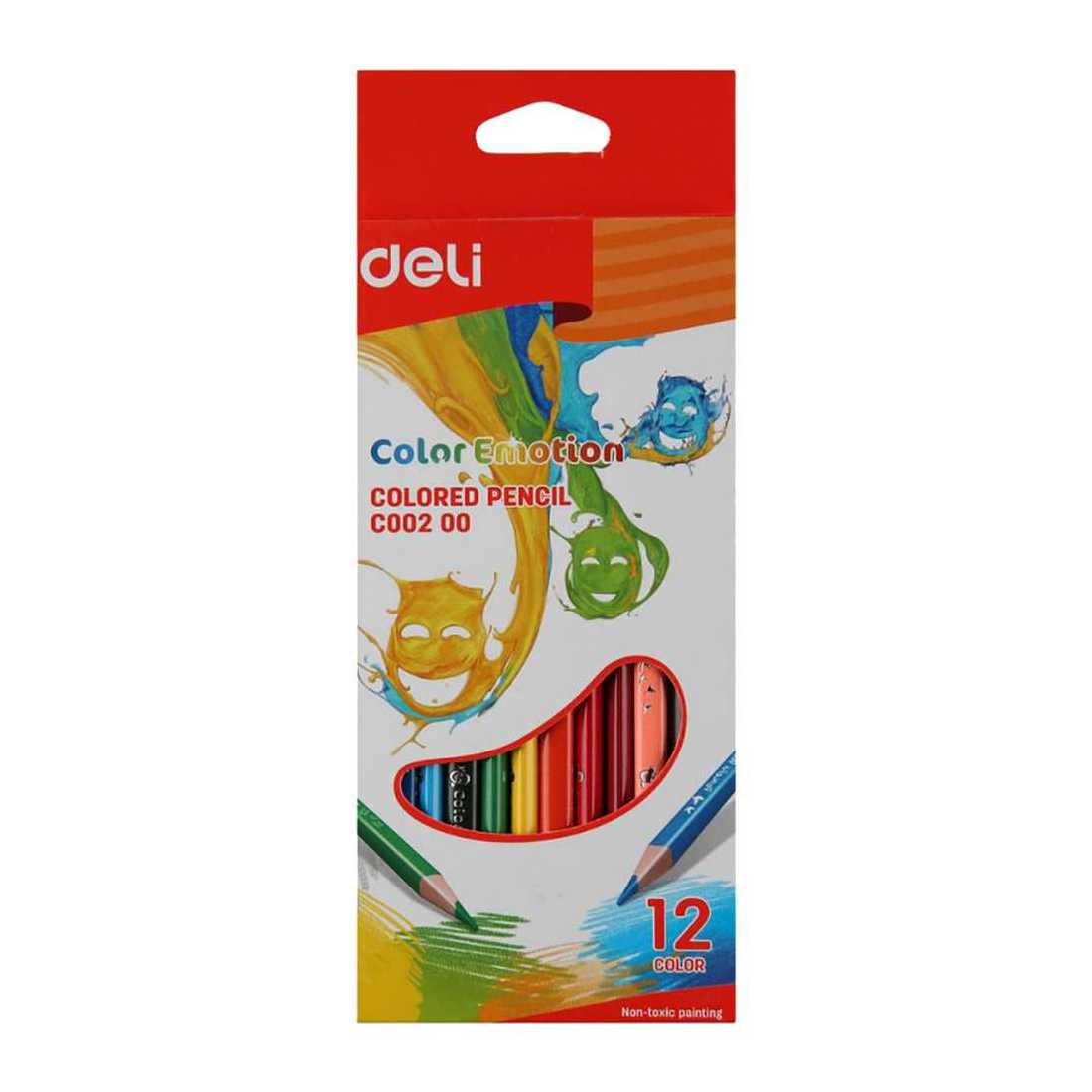 مجموعة أقلام Color Emotion من Deli - 12 لون