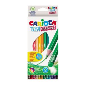 Carioca Tita Erasable Resin Pencil Box (Set of 12)