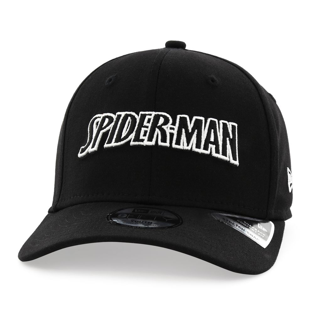 قبعة سبايدرمان بطلة خارقة للأطفال من نيو إيرا ، قبعة سوداء للأولاد ، شبابية