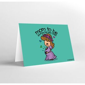Mukagraf Mom To Be You'll Be The Best Ever Mom Greeting Card (10.3 x 7.3cm)