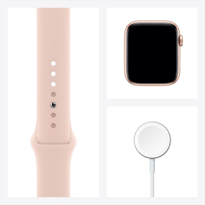 Apple Watch SE GPS 40mm Gold Aluminium Case with Pink Sand Sport Band
