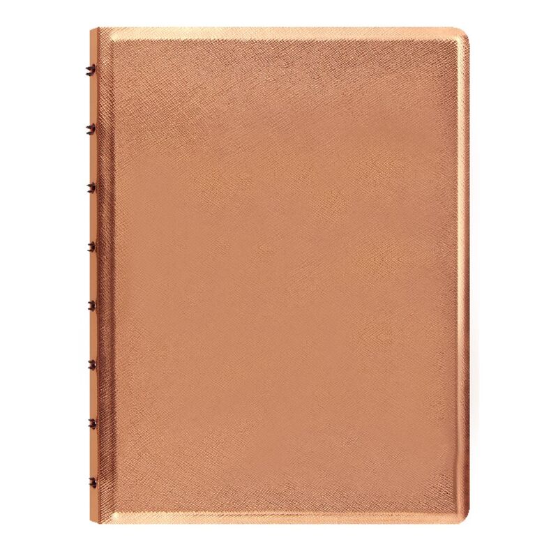 Filofax A5 Notebook Saffiano Metallic Rose Gold Notebook