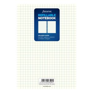 Filofax A5 Notes White Squared Notebook Refill