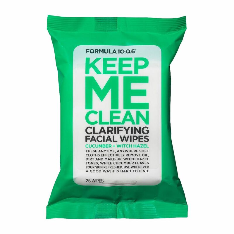 Formula 10.0.14 Keep Me Clean Clarifying Facial Wipes Cucumber + Witch Hazel 25Pc Pkt
