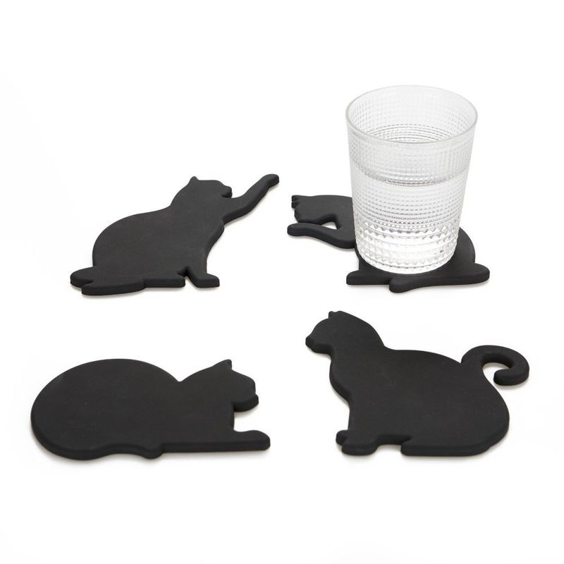 Balvi Cat X4 Silicone Coasters