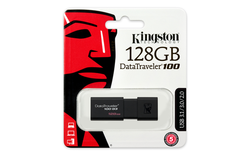 Kingston DataTraveler 100 G3 USB 3.0 Flash Drive - 128GB