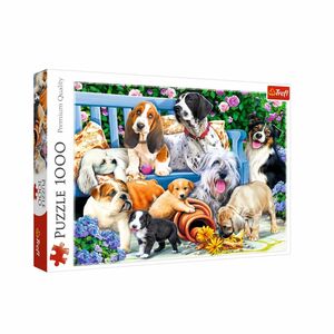 لعبة أحجية تركيب الصور المقطعة بتصميم الكلاب في الحديقة مقاس 68 × 48 سم مكونة من (1000 قطعة) من تريفل
